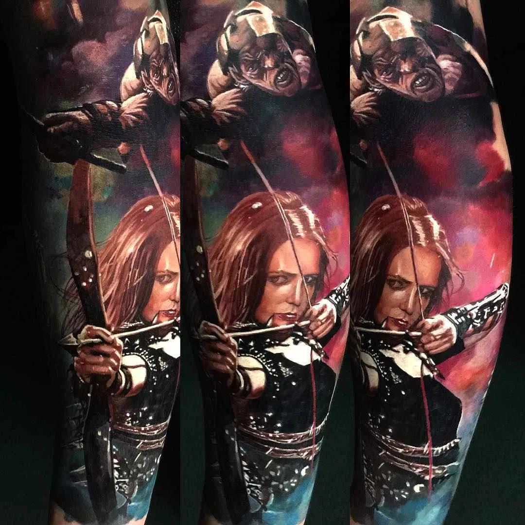 Tattoo artista Maksims Zotovs color authors tattoo realism | Riga, Latvia