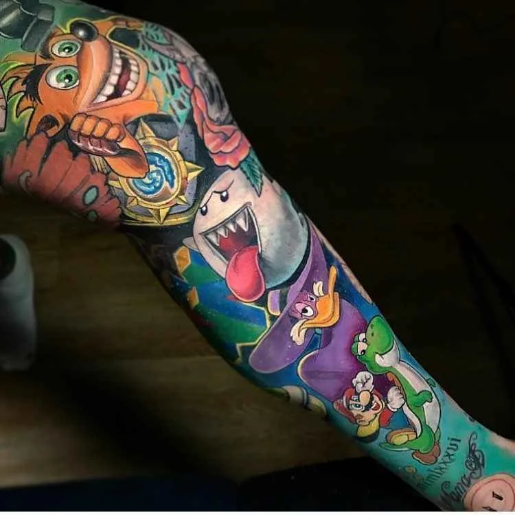 Tattoo artist Derek Turcotte escala brilho cor nova escola tattoo | Canada