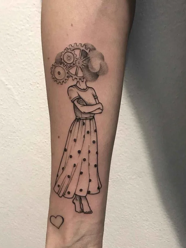 black and grey illustrative Tatuagem em forearm #17240 | Tatuador Anna Neudecker