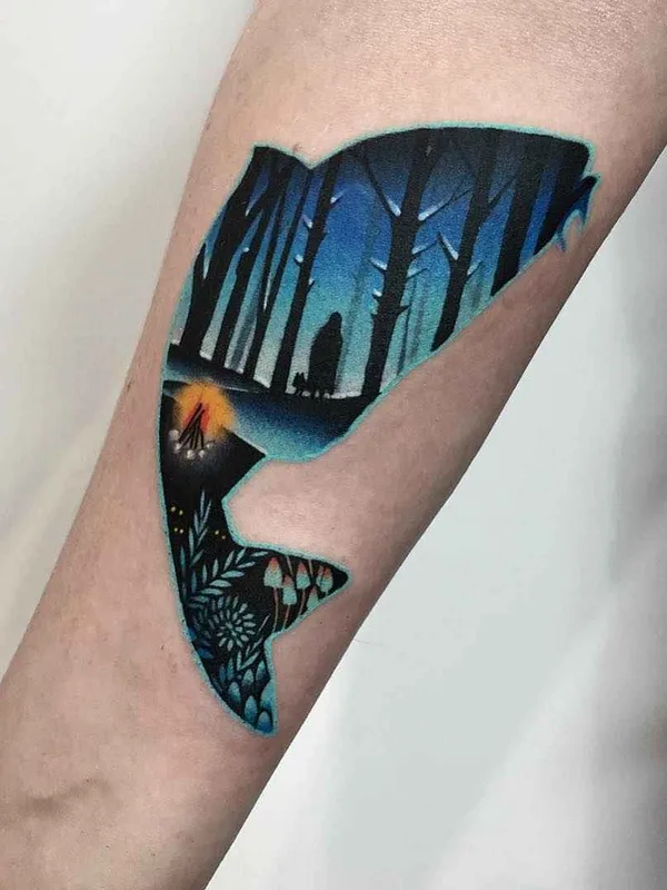color illustrative 纹身 在 forearm #17275 | 纹身师 Daria Stahp