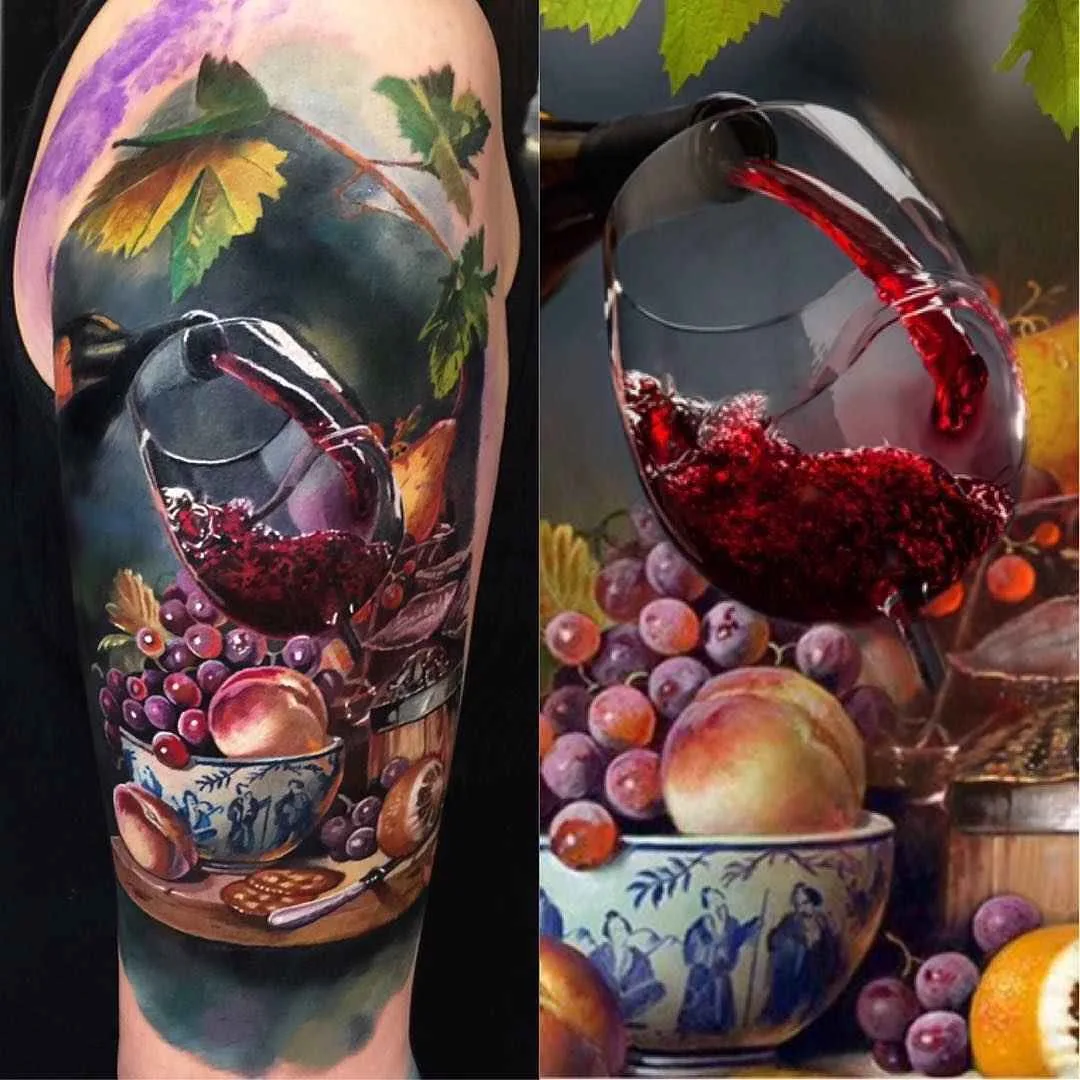 Tattoo artista Maksims Zotovs color authors tattoo realism | Riga, Latvia