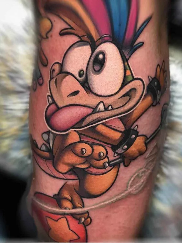 color cartoon tatuaje en forearm #17769 | Tatuador Thom Bulman