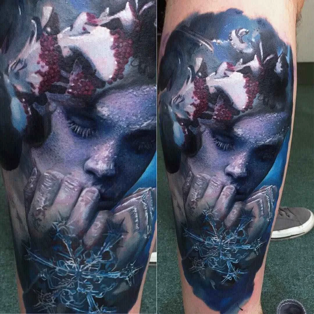 Tattoo artista Maksims Zotovs color authors tattoo realism | Riga, Latvia
