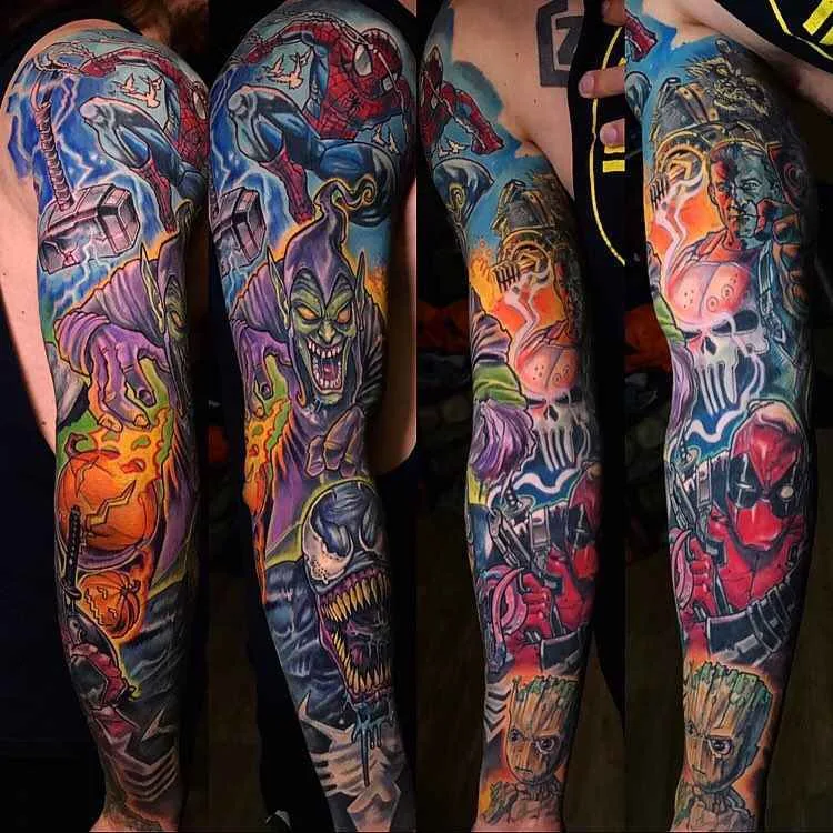 Tattoo artist Derek Turcotte escala brilho cor nova escola tattoo | Canada