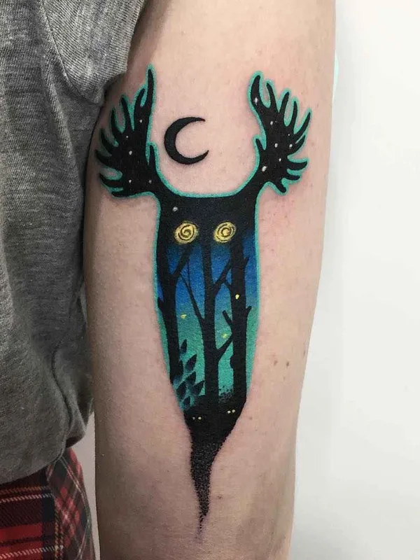 color illustrative 纹身 在 forearm #17276 | 纹身师 Daria Stahp