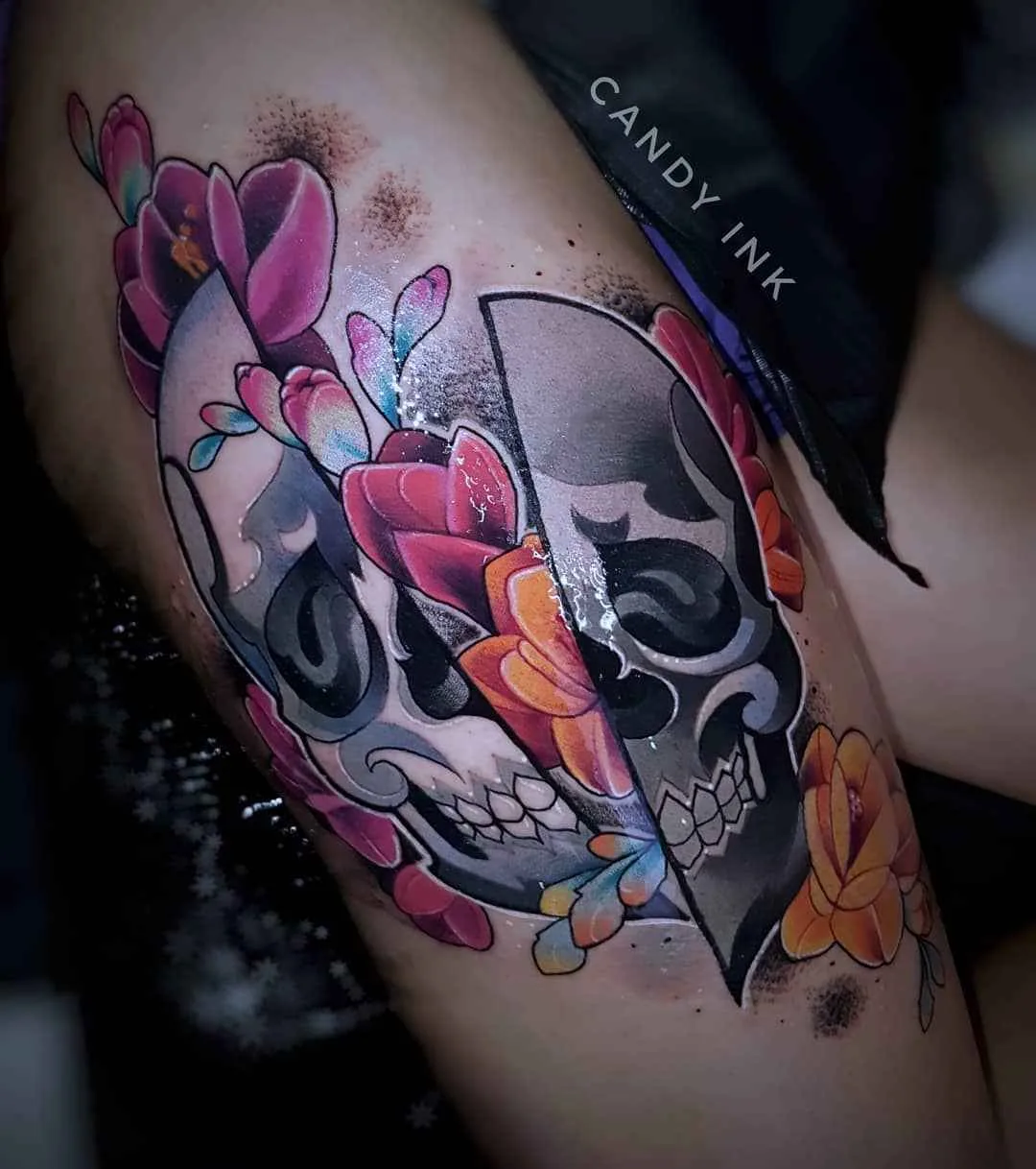 Tatuador Laura Konieczna, estilo de tatuagem de cores autorais neo-tradicional | Polônia