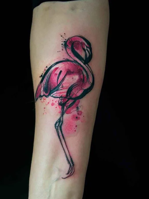 color watercolor Tatuaggio su forearm #17785 | Tatuatore Kateryna Zelenska