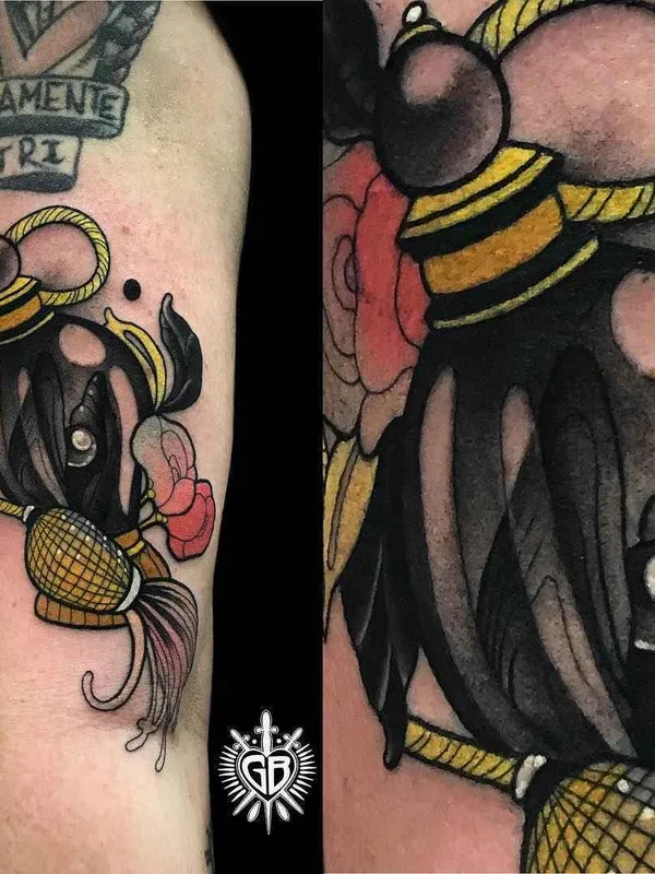 color neo traditional 纹身 在 forearm #17491 | 纹身师 Giulia Bongiovanni