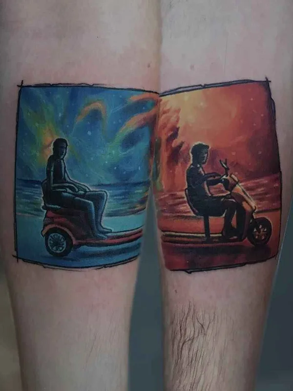 color illustrative Tatuagem em thigh #17705 | Tatuador Serkan Demirboğa