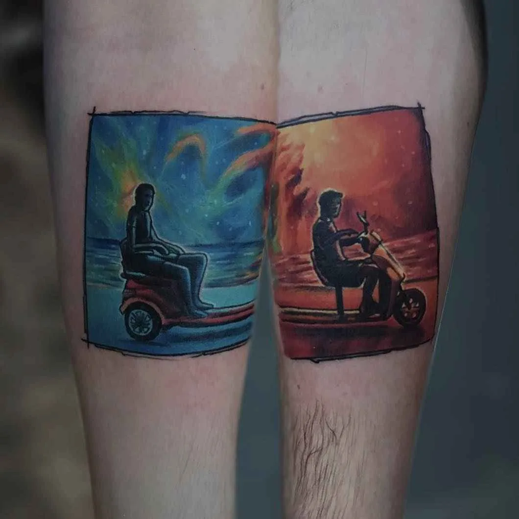 Tattoo artist Serkan Demirboga authors color and black tattoos, watercolor, sketch, minimalism | Turkey