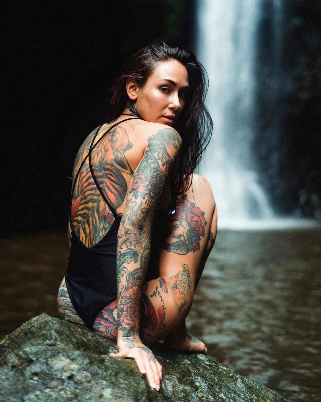 Татуированная модель и тату мастер Michelle Maron , альтернативная фото мод...