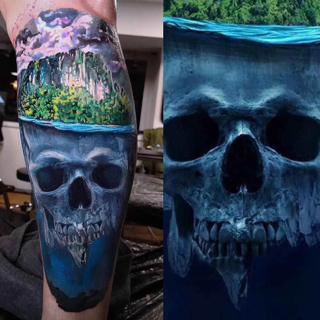 Tattoo artista Maksims Zotovs color authors tattoo realism | Riga, Latvia