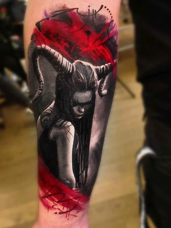 female color realism татуировка на forearm #17595 | Тату мастер Maksims Zotovs
