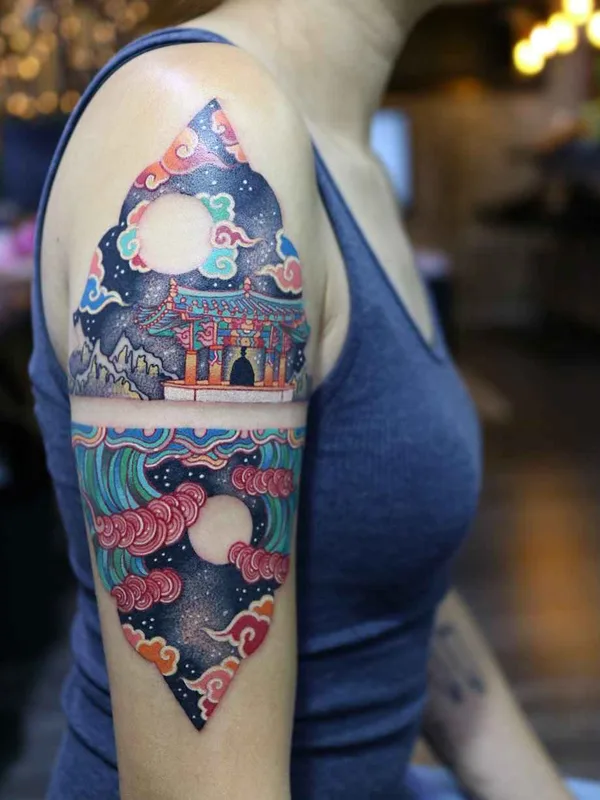 female color japanese татуировка на upper arm #17908 | Тату мастер Pitta