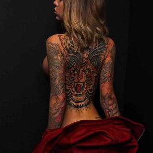 🔥 Горячие фото, портфолио модели  #17457 Тату модель Laurence Bédard