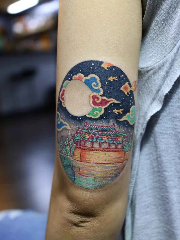 color illustrative татуировка на outer arm #17903 | Тату мастер Pitta