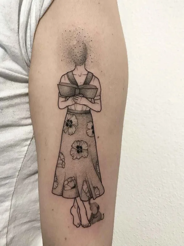 black and grey linework Tatuagem em forearm #17241 | Tatuador Anna Neudecker
