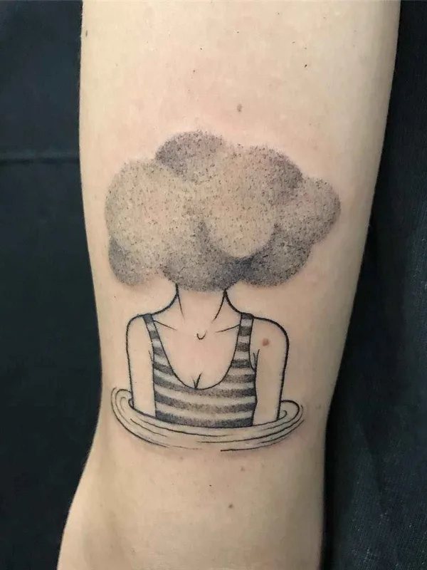 black and grey linework Tatuagem em forearm #17243 | Tatuador Anna Neudecker