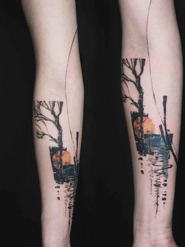 color abstract Tatuaggio su forearm #17686 | Tatuatore NADi