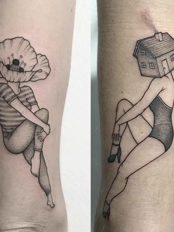 black and grey illustrative Tatuagem em forearm #17245 | Tatuador Anna Neudecker
