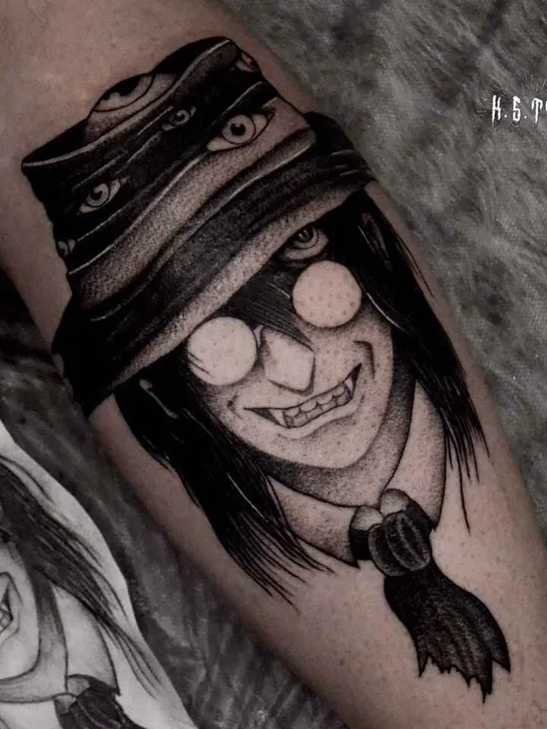 black and grey anime Tatuagem em forearm #17854 | Tatuador Клим Шахнин