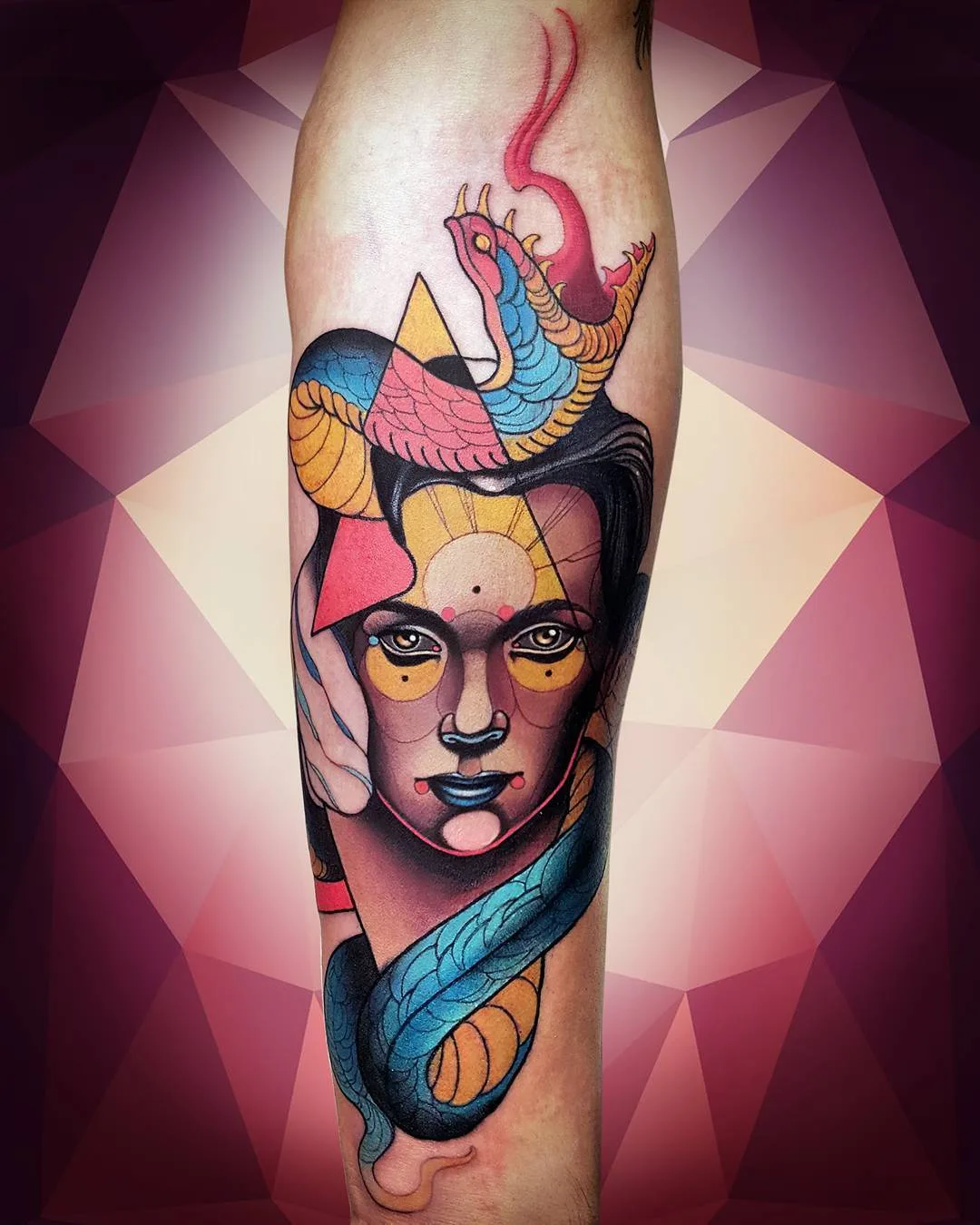 Tattoo artist Nicola Nik The Rookie Rinaldi, color authors style neo traditional tattoo | Italy