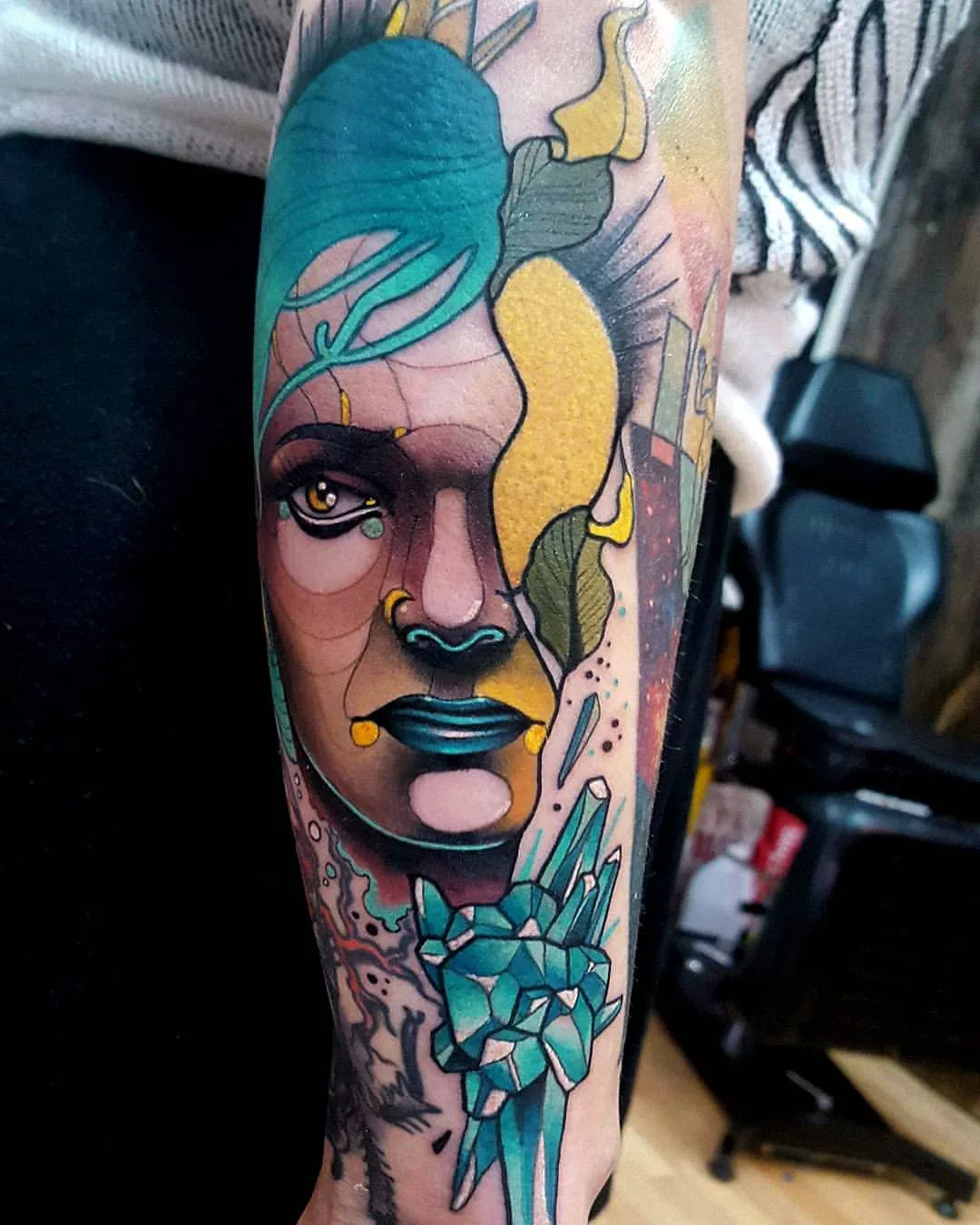 Tattoo artist Nicola Nik The Rookie Rinaldi, color authors style neo traditional tattoo | Italy