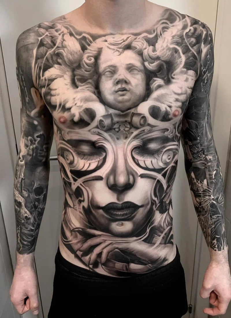 Tatuagem Realista de Engraving Aparelho por Ivano Natale