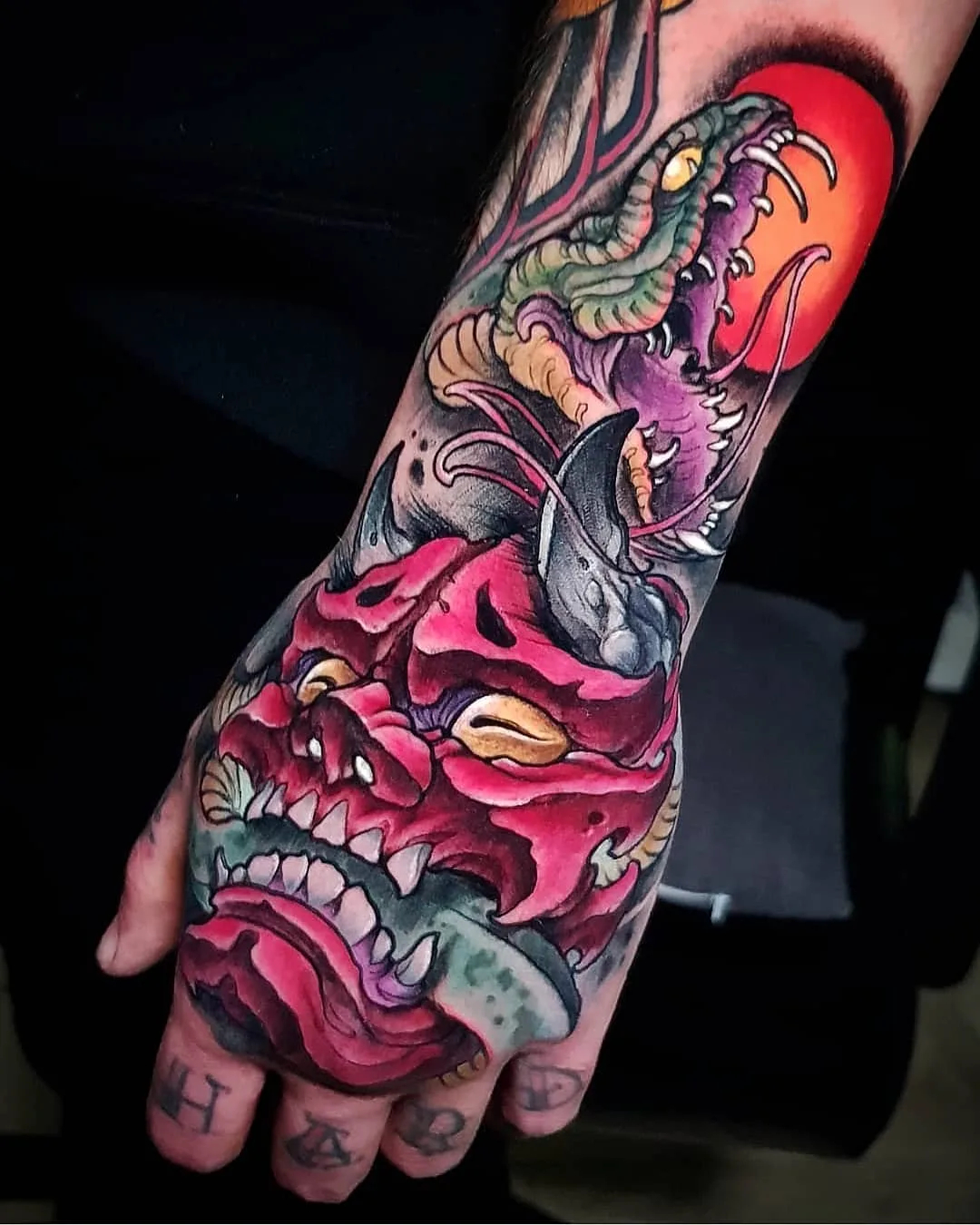 Tattoo artist Toni Angar, bright color crazy new school tattoo | Spain