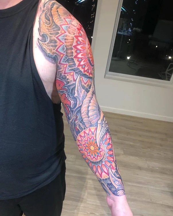 Ornamental Mandala, Abstract tattoo on Full Sleeve