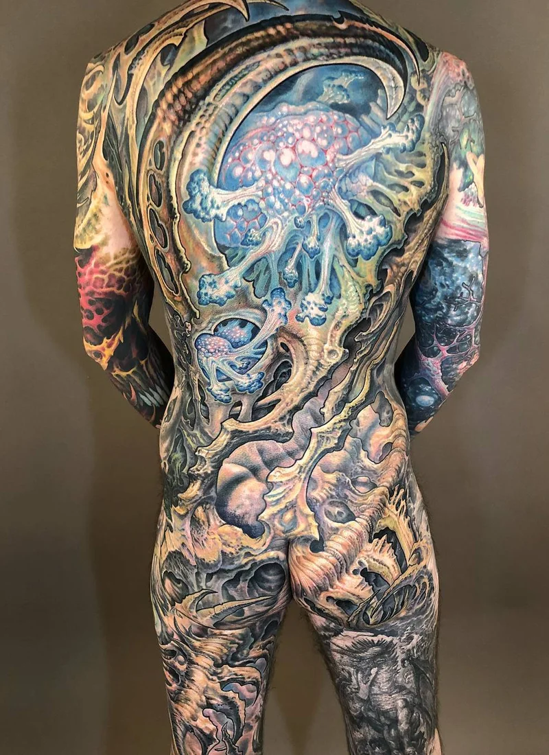 Tatuagens biorg&acirc;nicas incr&iacute;veis por Guy Aitchison
