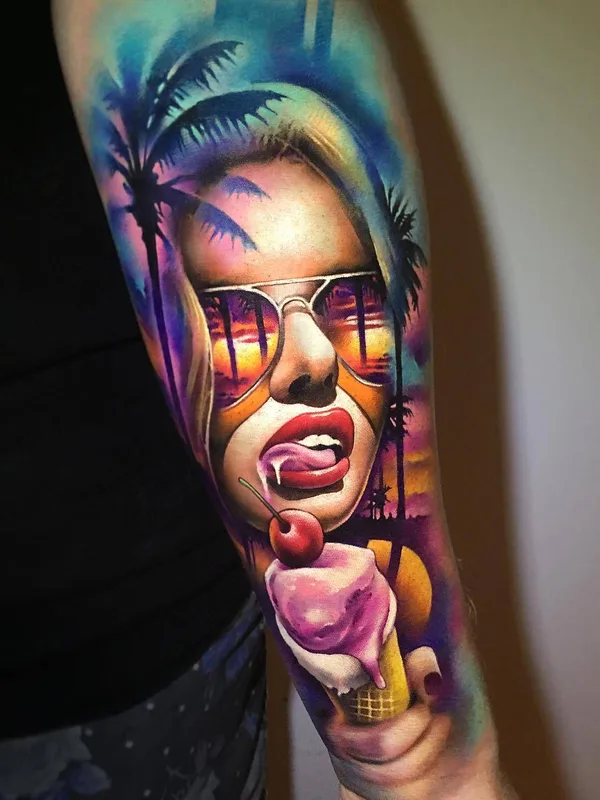 female color realism 纹身 在 forearm #29363 | 纹身师 Khail Aitken