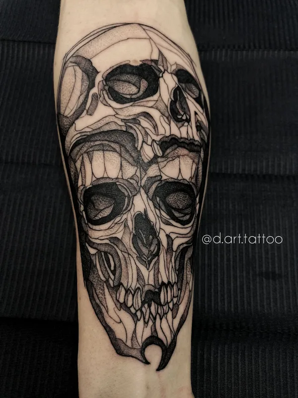 black blackwork tattoo on forearm #35505 | Tattoo Artist Дмитрий D.Art