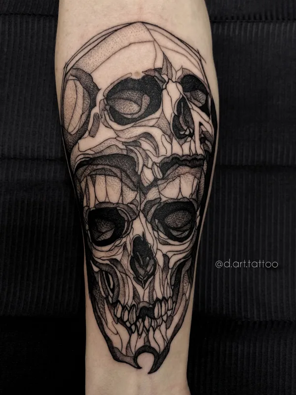 black blackwork tattoo on forearm #35506 | Tattoo Artist Дмитрий D.Art