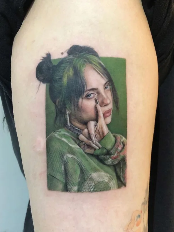 color realism Tatuagem em bicep #38816 | Tatuador Ellyn