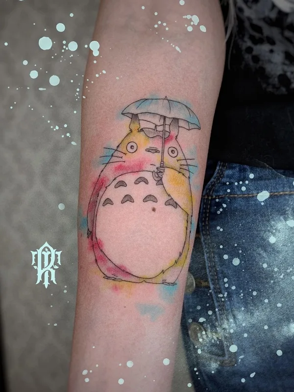 color watercolor tatuaje en forearm #38937 | Tatuador Наталья Потапова