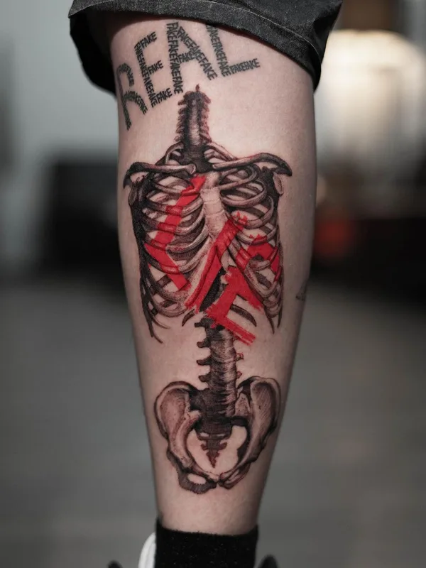 color realism 타투 부위 calf #38993 | 타투이스트 Camoz
