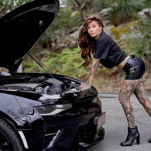 🔥 Горячие фото, портфолио модели  #39149 Тату модель Tattooed Katia