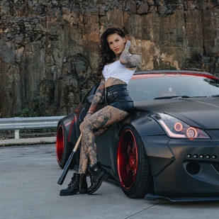 🔥 Горячие фото, портфолио модели  #39152 Тату модель Tattooed Katia