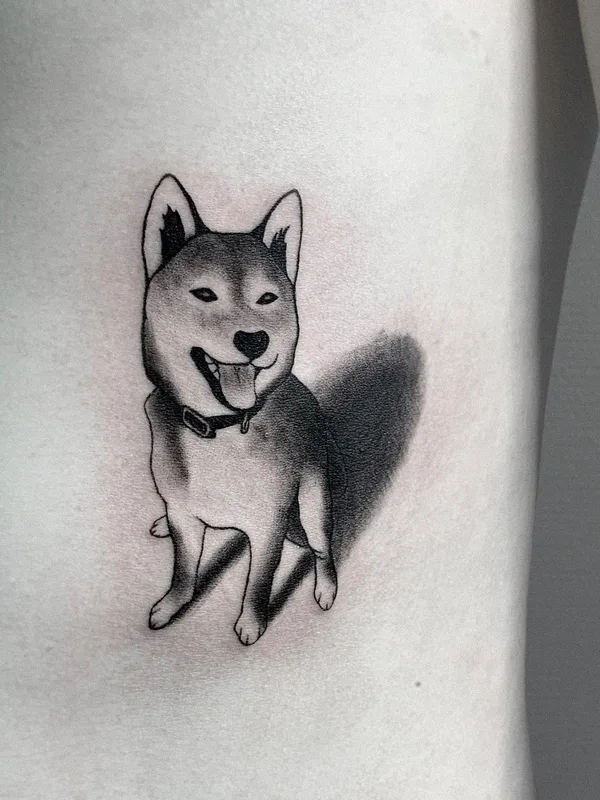 black and grey black and grey Tatuaggio su side #52845 | Tatuatore Максим Чадин