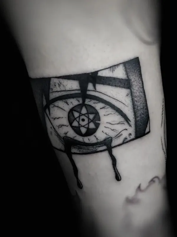 black blackwork Tatuaggio su forearm #52867 | Tatuatore Станислав @andron_tatt