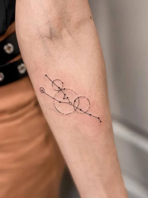 black geometric татуировка на forearm #52907 | Тату мастер Лера Шибакова
