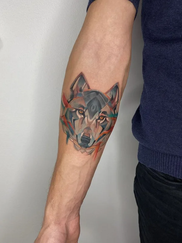 color abstract tattoo auf forearm #52917 | Tätowierer Kristina Borovkova