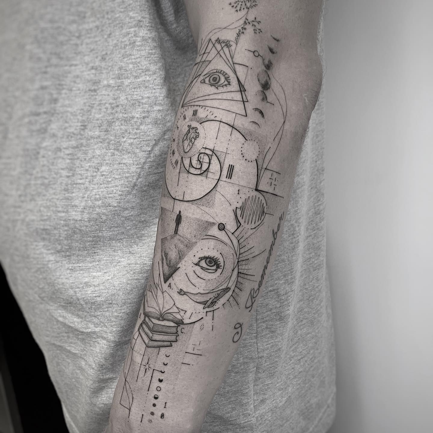 Geometric Sleeve Design | Arick Reese Art & Tattoos