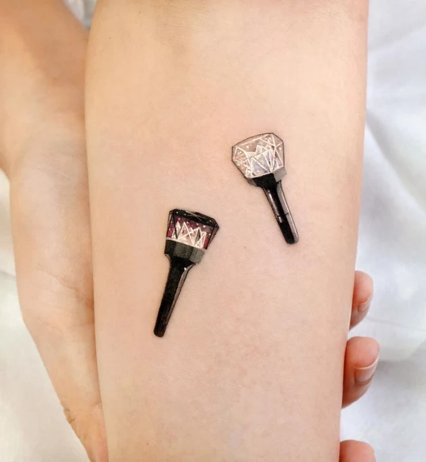 Illustrative Microphone tattoo on Forearm