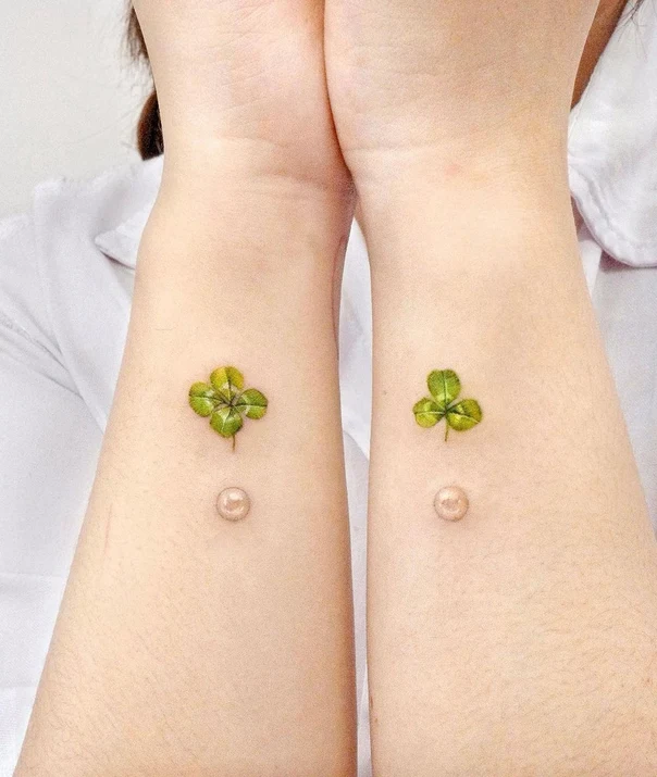 Botanic Clover tattoo on Wrist