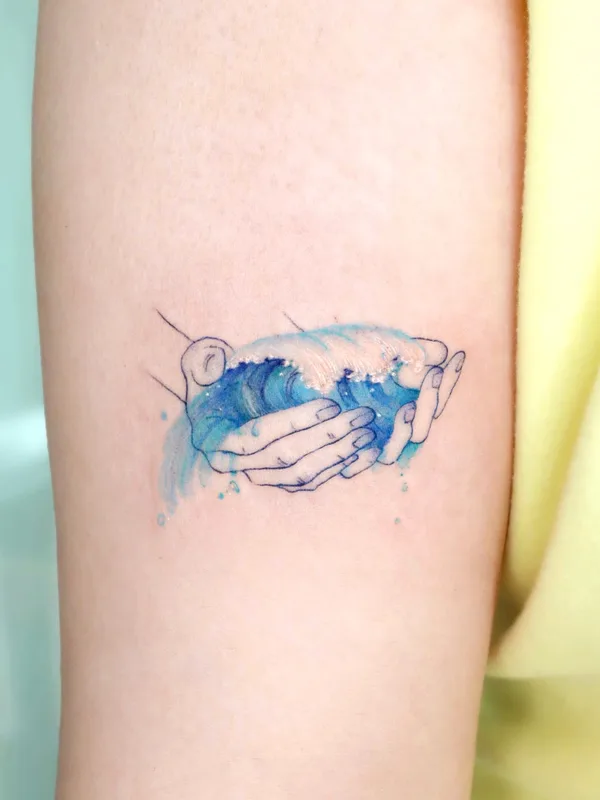 color watercolor Tatuaggio su forearm #53346 | Tatuatore Eunyu
