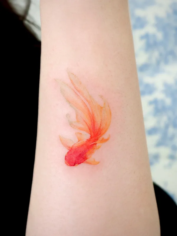 color watercolor Tatuaggio su forearm #53347 | Tatuatore Eunyu