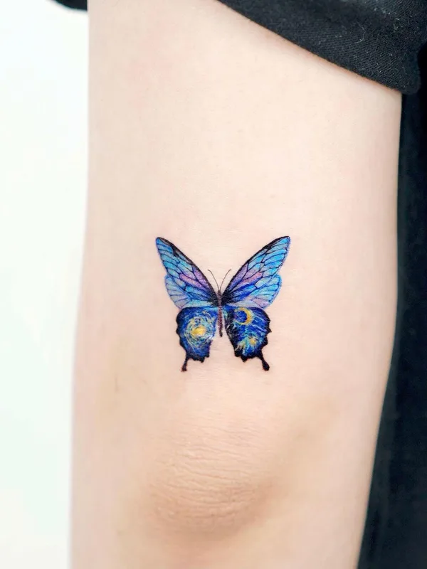 female color miniature tattoo on shoulder #53426 | Tattoo Artist Tilda Tattoo
