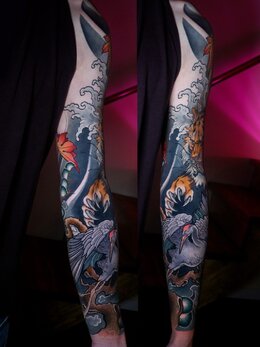 Neotraditional tattoo